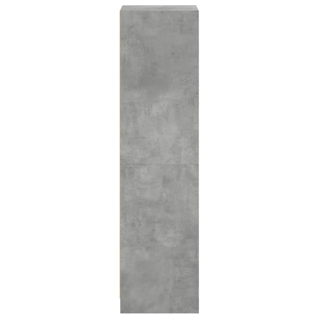 Buffet credenza cassettiera mobiletto mobile contenitore organizer per cucina soggiorno salotto con ante in vetro 35 x 37 x 142 cm grigio 02_0030120