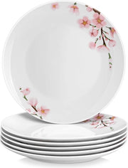 Set di 6 piatti da tavola in ceramica 25 cm - piatti per insalata - piatto rotondo per cucina - resistente a microonde e lavastoviglie - serie Annie