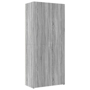 Credenza | Madia | Buffet da pranzo | Armadio da pranzo Grigio Sonoma 80x42,5x185 cm in Legno Ingegnerizzato