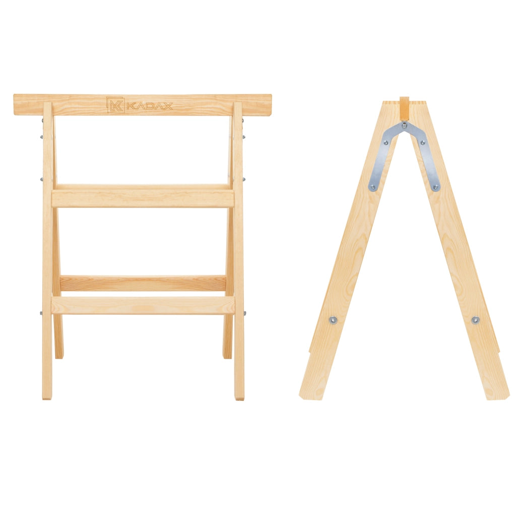KADAX - Cavalletto da officina pieghevole, robusto supporto in legno