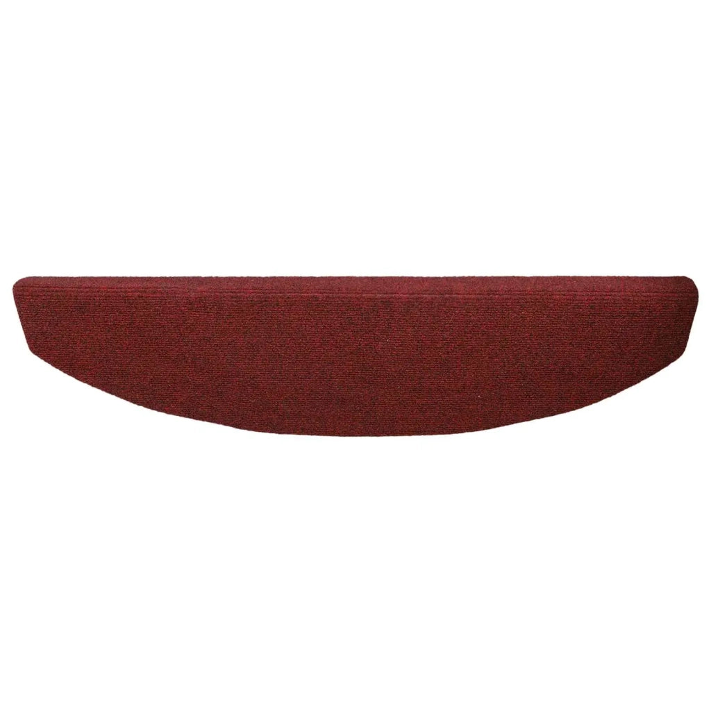 Tappetini per scale autoadesivi 15 pz | Gradini per Scale Rosso Bordeaux