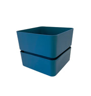 Tera vaso in plastica quadrato Veleta sottovaso incluso