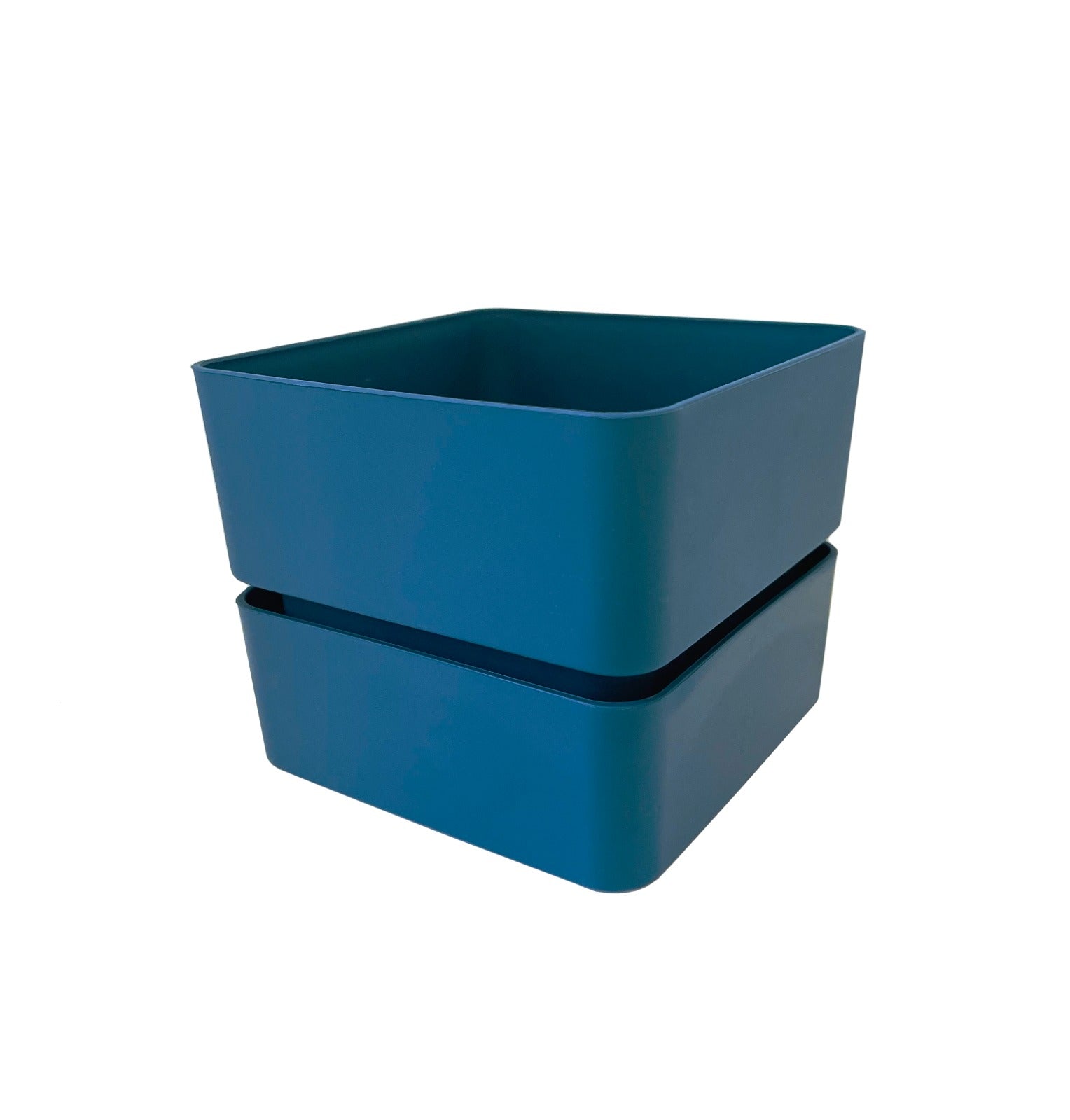 Tera vaso in plastica quadrato Veleta sottovaso incluso