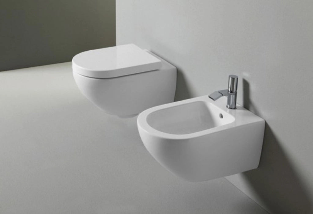 Sedile Enjoy+Amedeo In Termoind. Bco Lucido - Cielo Ceramica