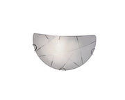Applique da Interno  E27 in Vetro Bianco