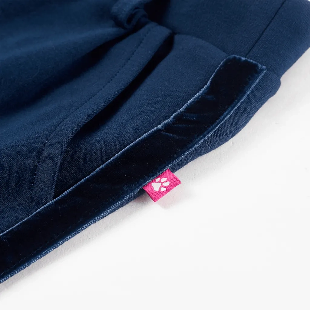 Pantaloni per Bambini con Finiture Nere Blu Marino 128 CFW5140382