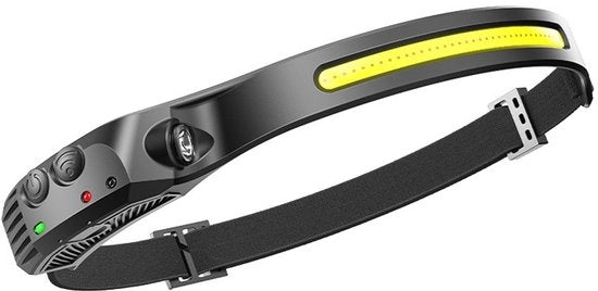 Lampada LED per capelli, ricaricabile, alimentatore, lampada USB, 230 luce frontale, senza mani, Adatto per campeggiare, pescare, andare in bicicletta, correre