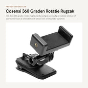 Zak da 360 Gradi Rotazione - Supporto per Smartphone con Cinturino - Clip per Telefono - Adattatore - Plastica - Sostenibile