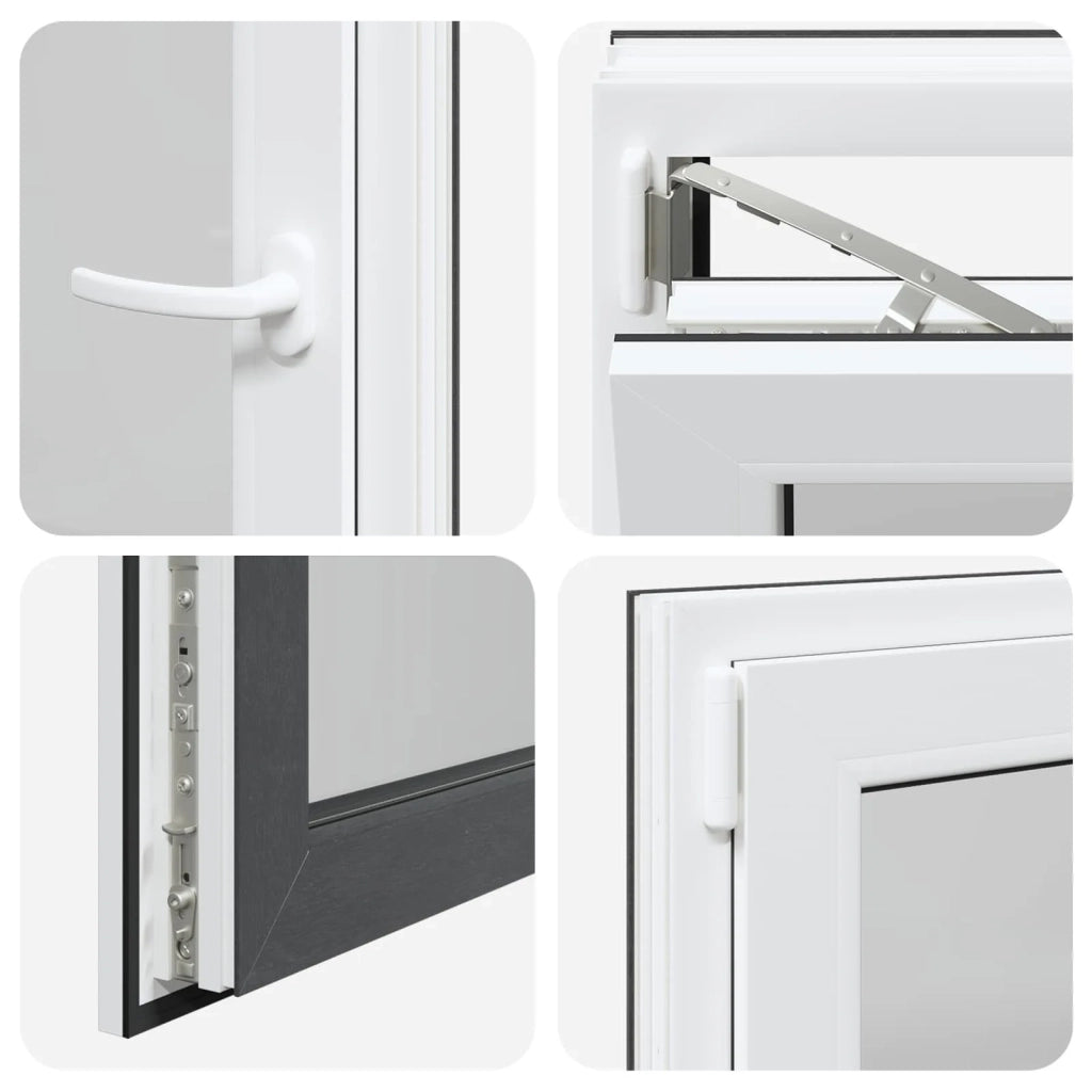 Finestra per Soffitta RISOR 60 x 100 cm PVC e Vetro Antracite CFW3953001