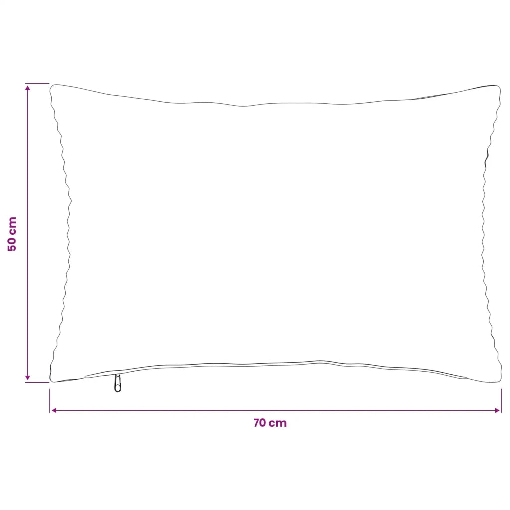 Federa 6 pcs HEERLEN Grigio Chiaro 50 x 70 cm corduroy 911314