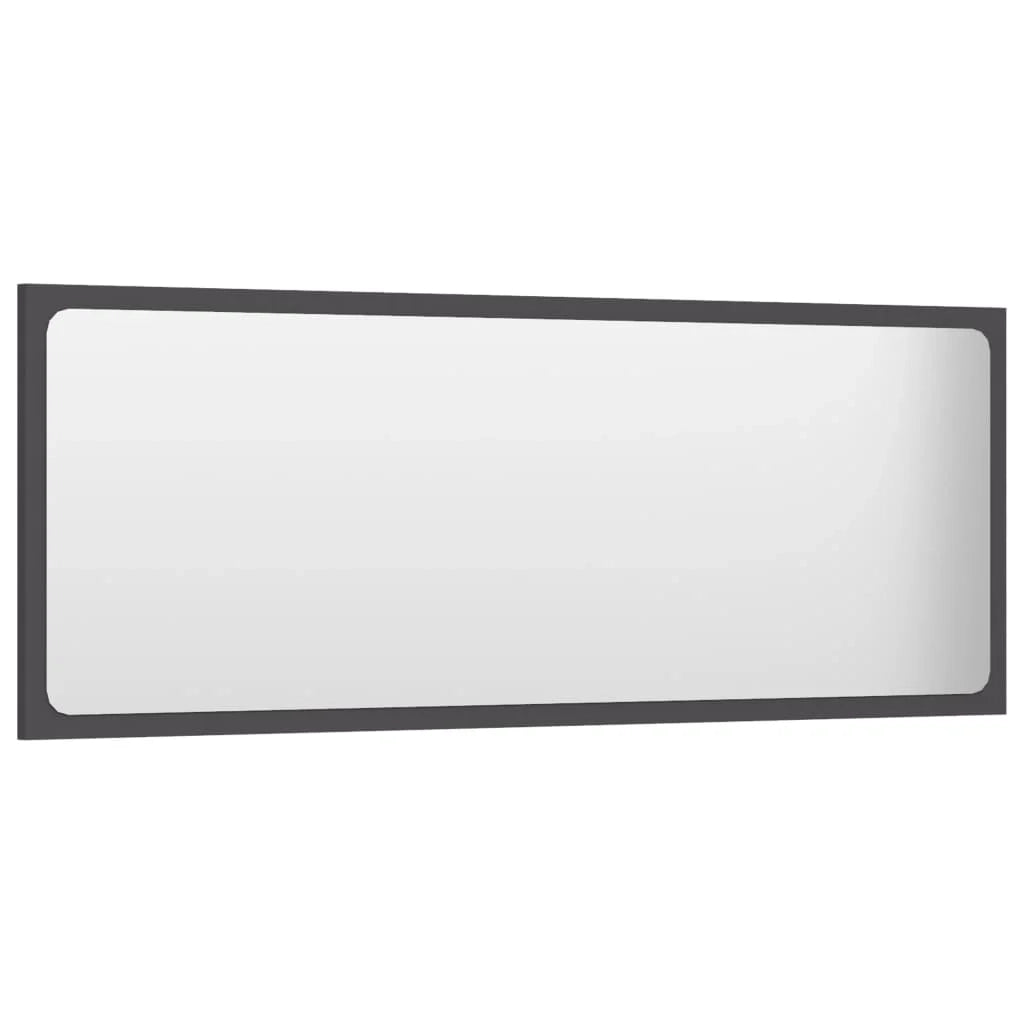 Specchio da bagno grigio 100x1,5x37 cm truciolato 02_0006928