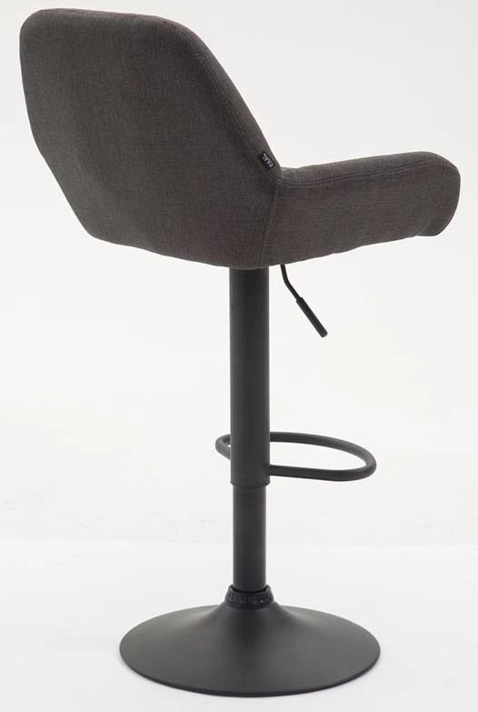 Set 2 Sgabelli Braga in tessuto grigio scuro,nero
