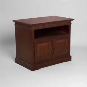 Mobile Porta tv massiccio mod arcadia noce scuro arte povera