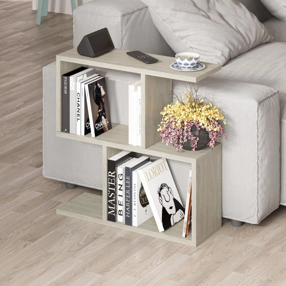 Tavolino da salotto travertino beige Homemania 60x19,5x60H – Design moderno e versatilità