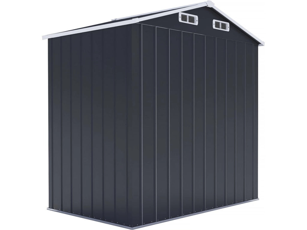 Casetta da giardino in metallo "Boston" con porta scorrevole - 2,17 m² - Grigio