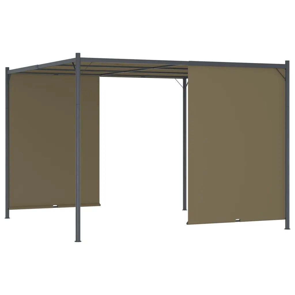 Gazebo da Giardino con Tetto Retrattile 3x3 m Talpa 180 g/mÂ² cod mxl 67032