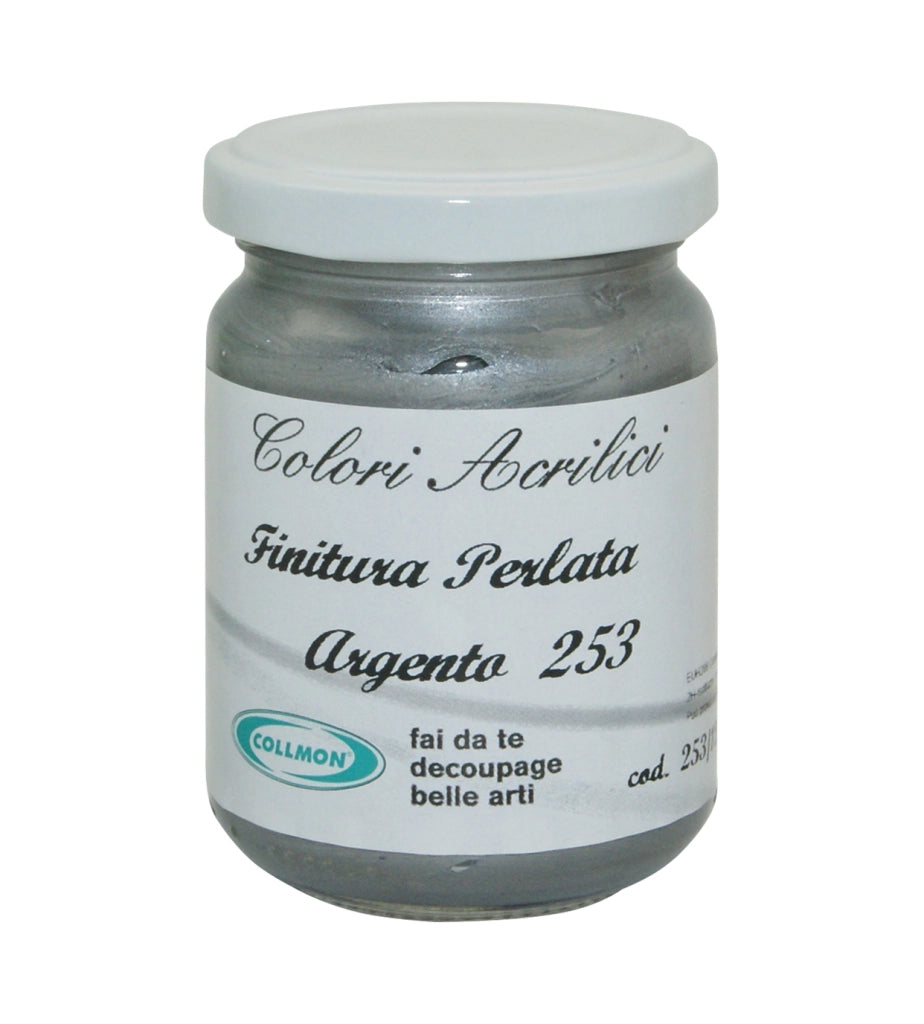 COLORE ACRILICO ARGENTO PERLATO ML 125