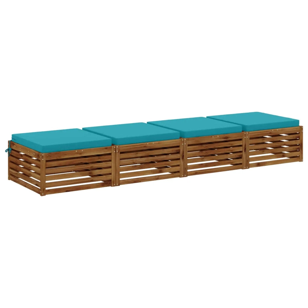 Cuscini per Sedia in 4 Pezzi SOEST 4 pz 100% Poliestere 945104