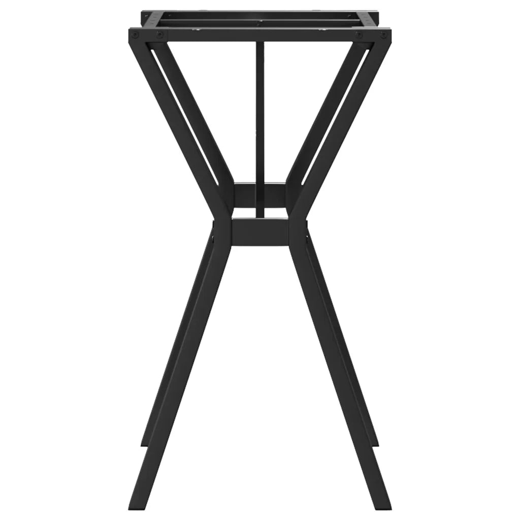 Telaio Gambe a Y per Tavolo da Pranzo 60x40x73 cm in Acciaio