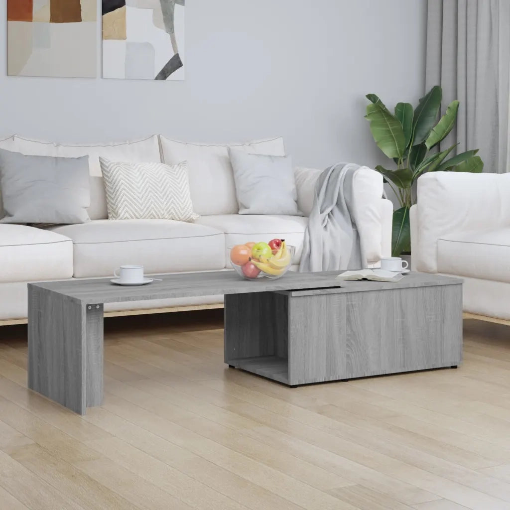 Tavolino da Salotto Grigio Sonoma 150x50x35cm Legno Multistrato cod mxl 20858