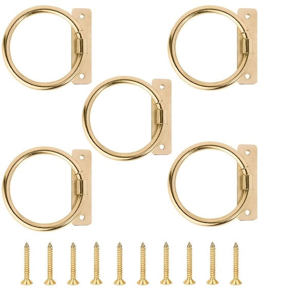 Haken per foro metallici (10 pezzi) | Supporto per corda di paglia decorativo | Adatto per cancelli, scale, ringhiere e soffitti | Facile da installare