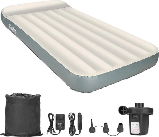 Letto aereodinamico con pompa elettrica per interni ed esterni - Materasso singolo