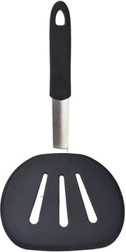 Spada per cucina in silicone - Larga e rotonda - Antiaderente - Manico ergonomico - Acciaio inossidabile - Bordo flessibile