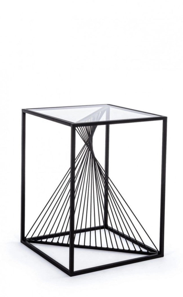Tavolino Espiral 40x40 in Metallo