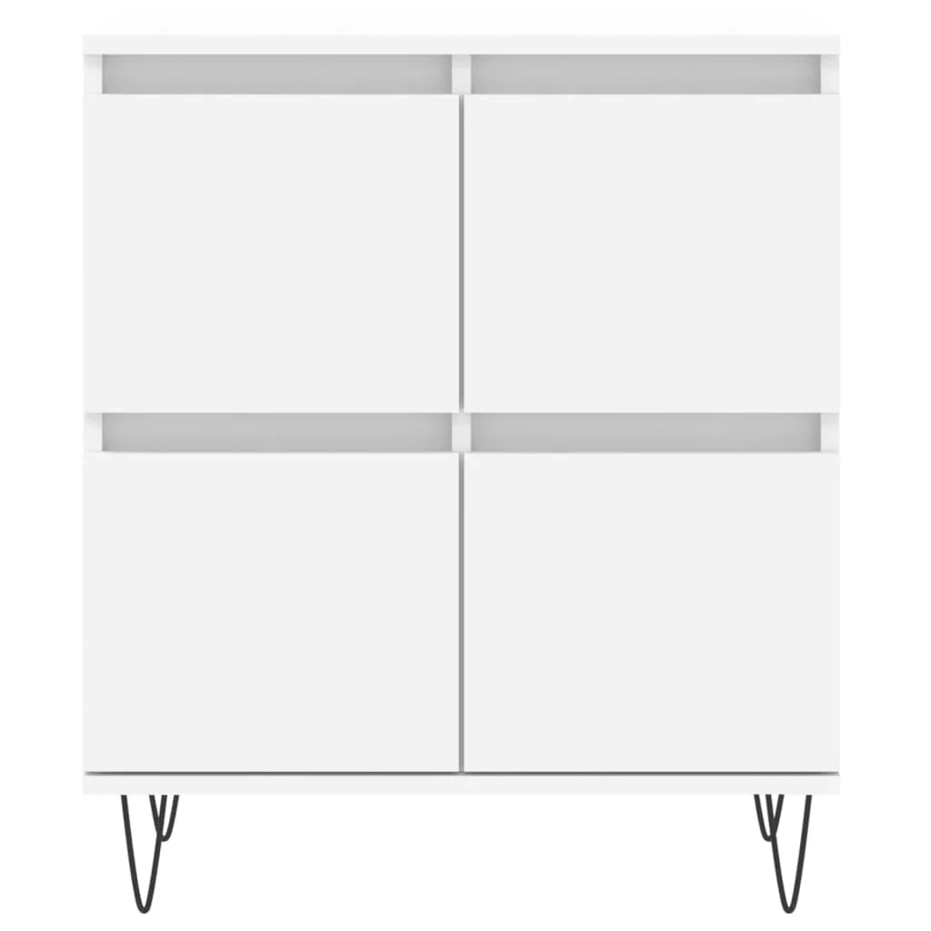 Buffet credenza cassettiera armadio mobile contenitore organizer per cucina soggiorno salotto 3 pezzi legno ingegnerizzato bianco 02_0037000