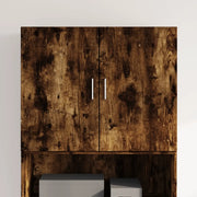 Mobile contenitore salvaspazio a parete 80 x 42,5 x 64 cm design moderno legno composito finitura rovere affumicato 02_0049503