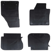 Tappetino per Auto 4 pcs Nero Gomma
