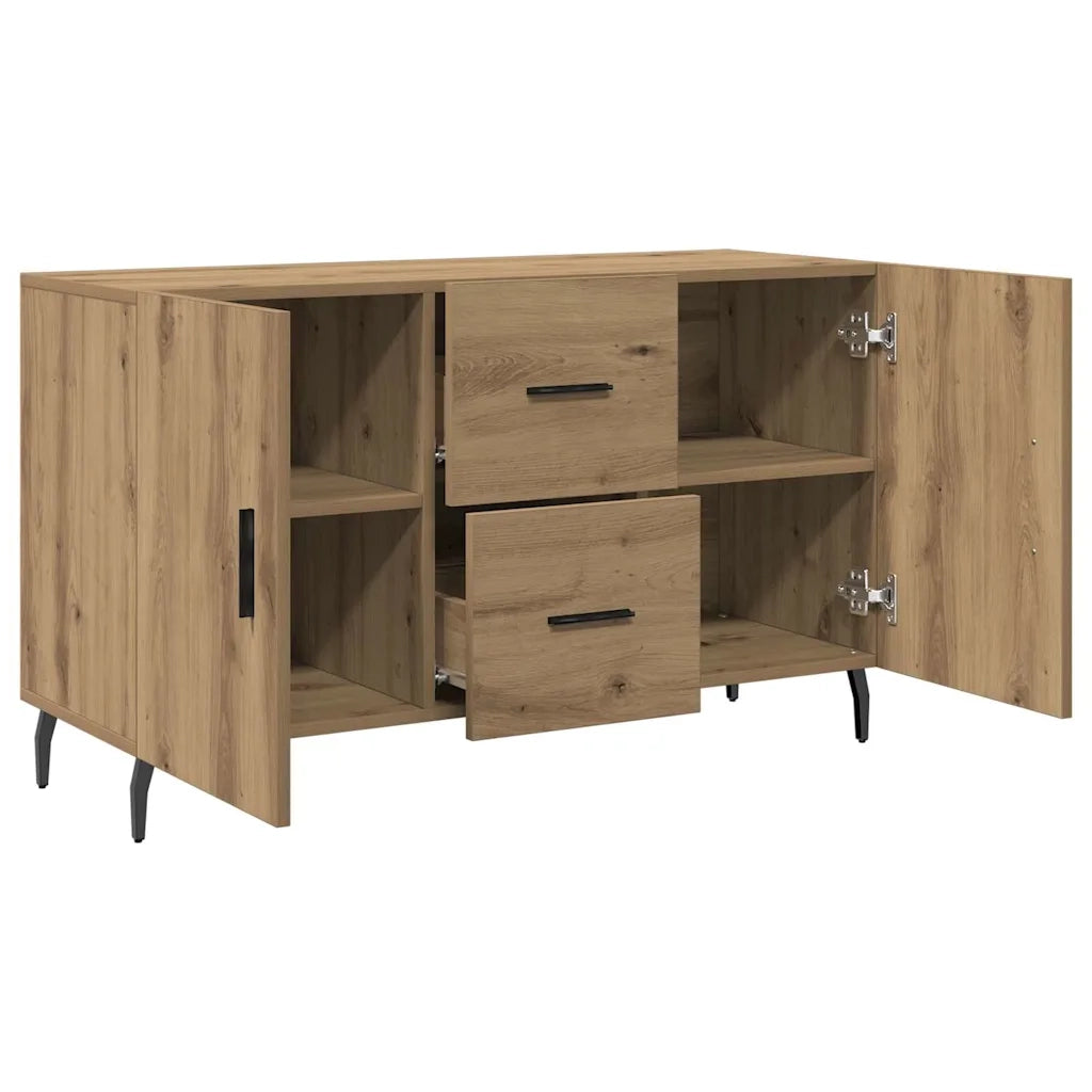 Credenza-Buffet-Armadio da cucina Rovere Artigianale 100x36x60 cm in Legno Multistrato 998035