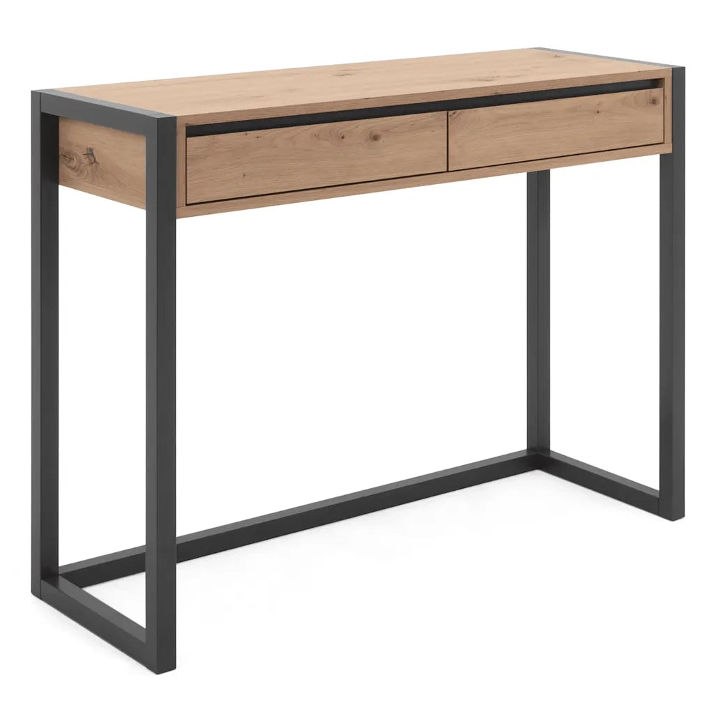 Finori Tavolo Consolle Denver 44 Rovere Artigianale e Grigio Antracite 441179