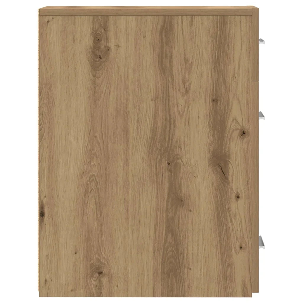 Mobiletto da farmacia dal design moderno per sala da pranzo 20 x 45 x 60 cm con 3 cassetti in legno di rovere ingegnerizzato realizzato artigianalmente 02_0051904