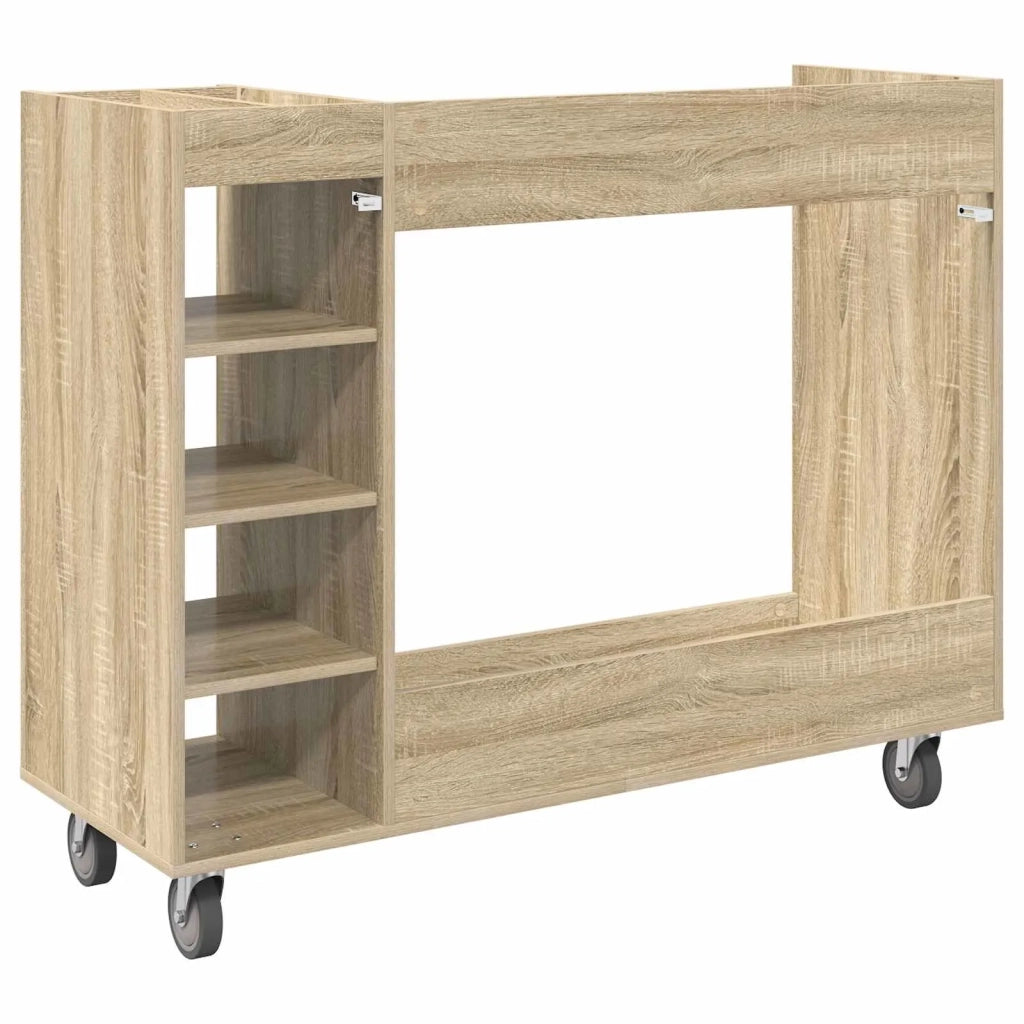Armadio per Golf con ruota Rovere Sonoma 120 x 45 x 98 cm 899473