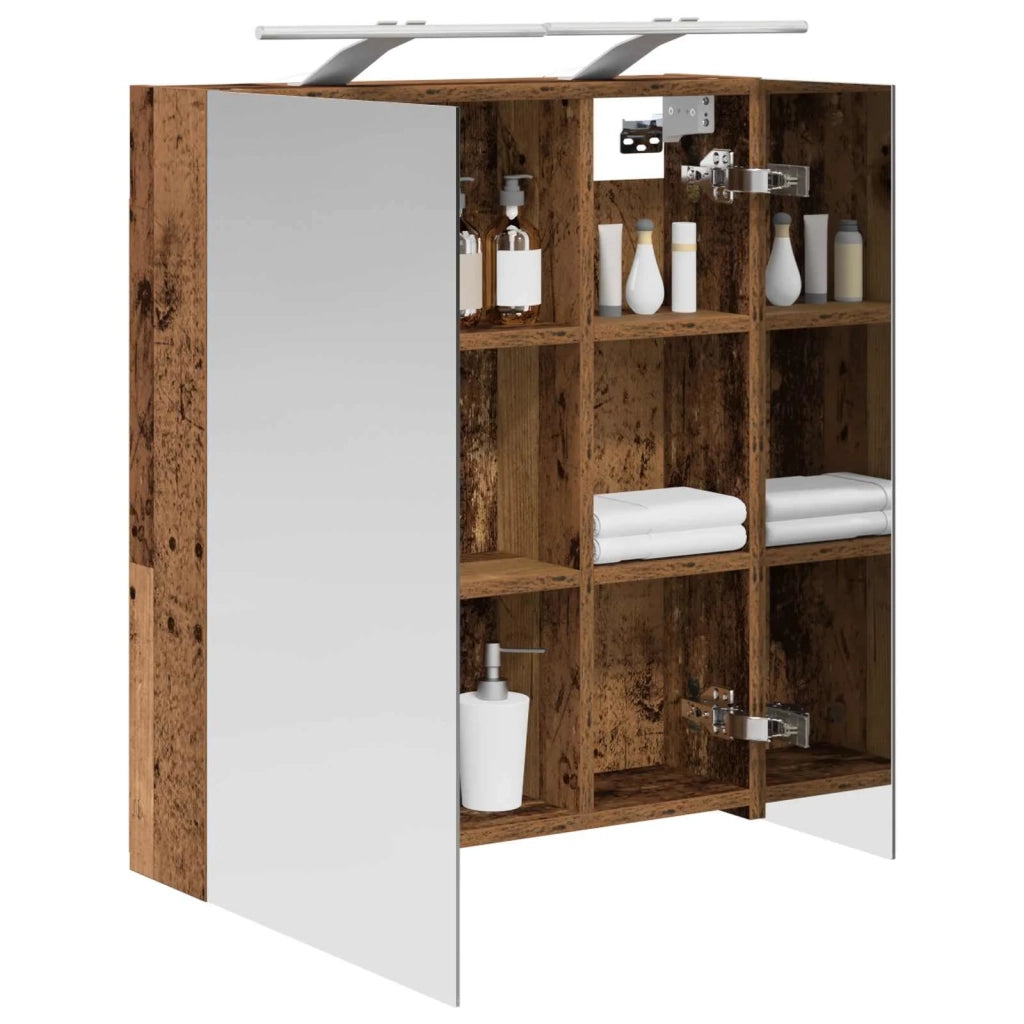 Mobiletto per specchio da bagno Legno vecchio 60 x 14,5 x 70 cm