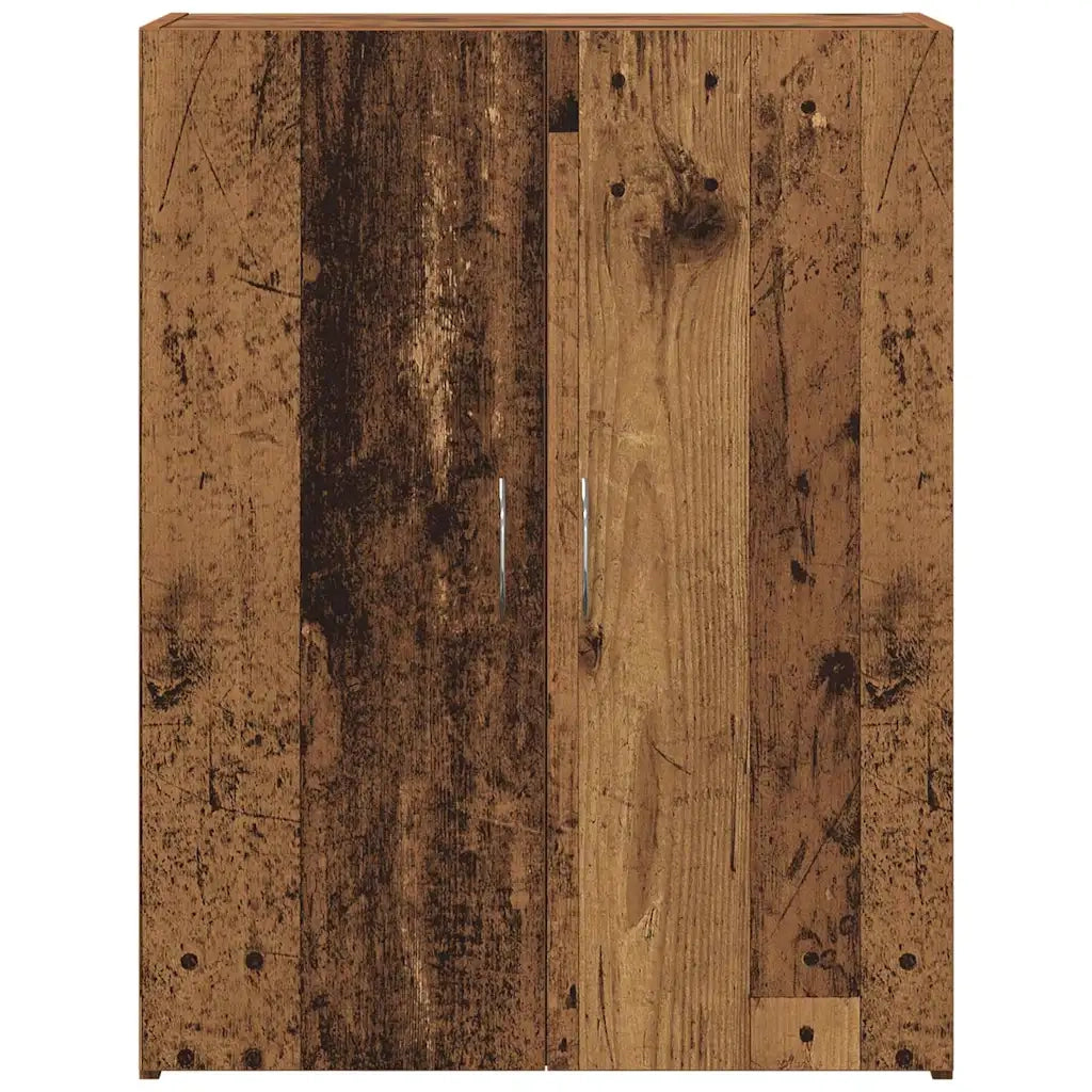 Mobile per Ufficio con porta Rovere Nero 70 x 32 x 77.5 cm CFW7885614