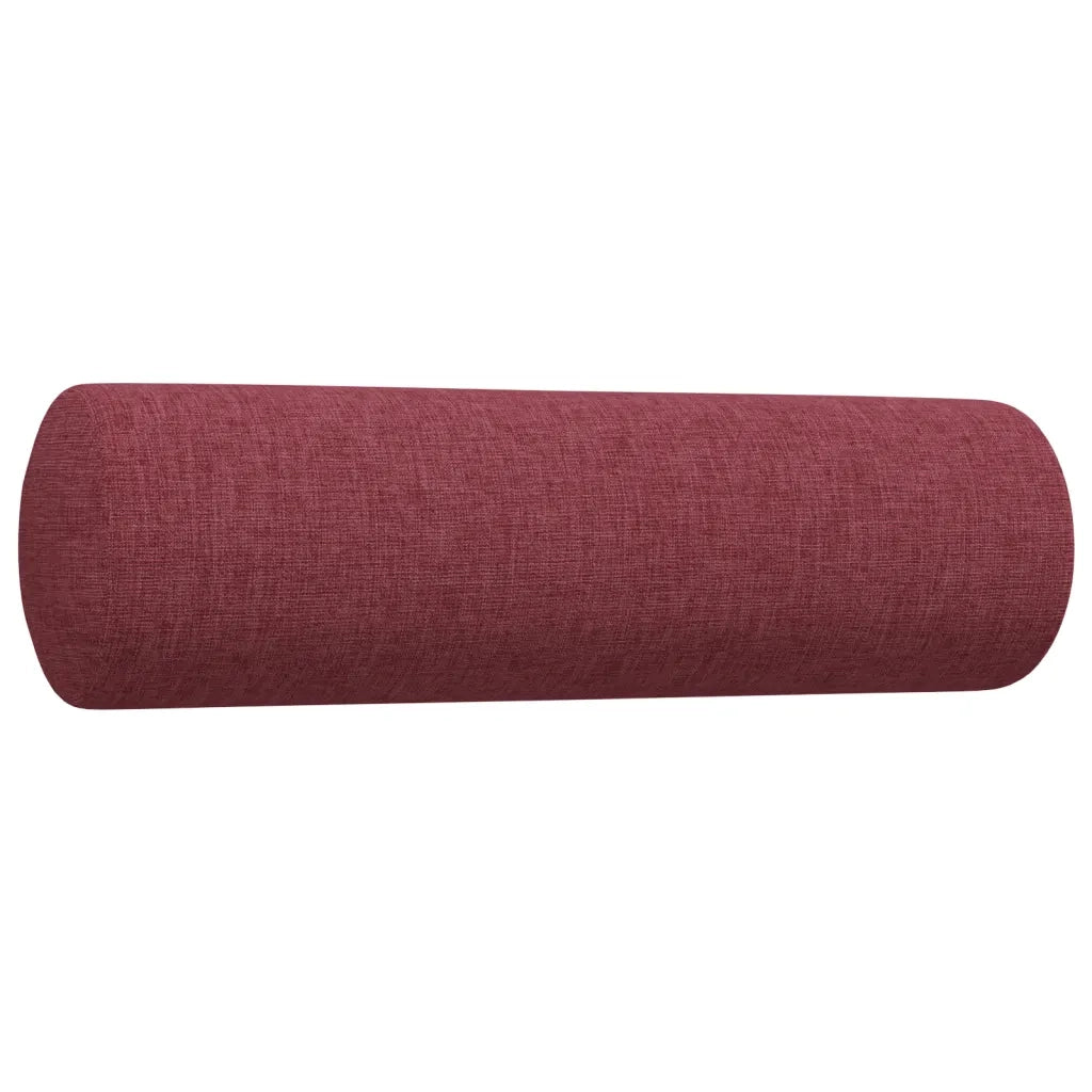 vidaXL Set di Divani 4 pz con Poggiapiedi Rosso Vino in Tessuto