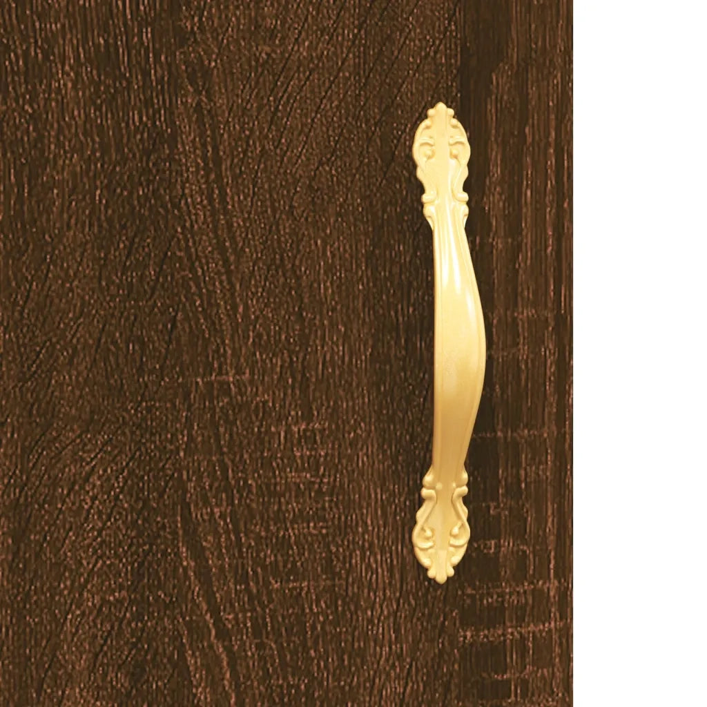 Credenza Rovere Marrone 34,5x34x90 cm in Legno Multistrato 830427
