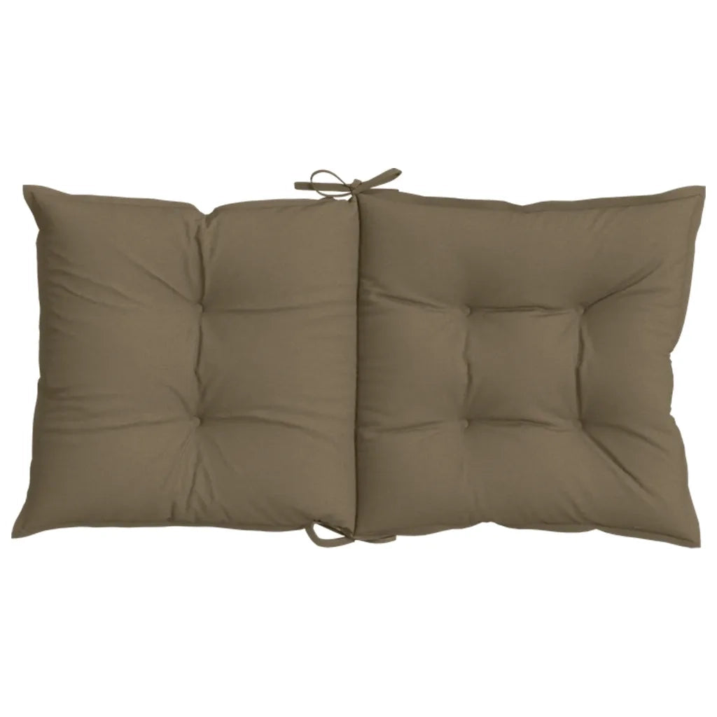 Cuscini Sedia Schiena Bassa 6 pz Tortora Mélange Tessuto 4002405