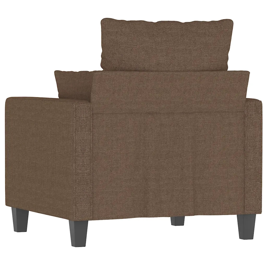 Poltrona Marrone 60 cm in Tessuto 359254