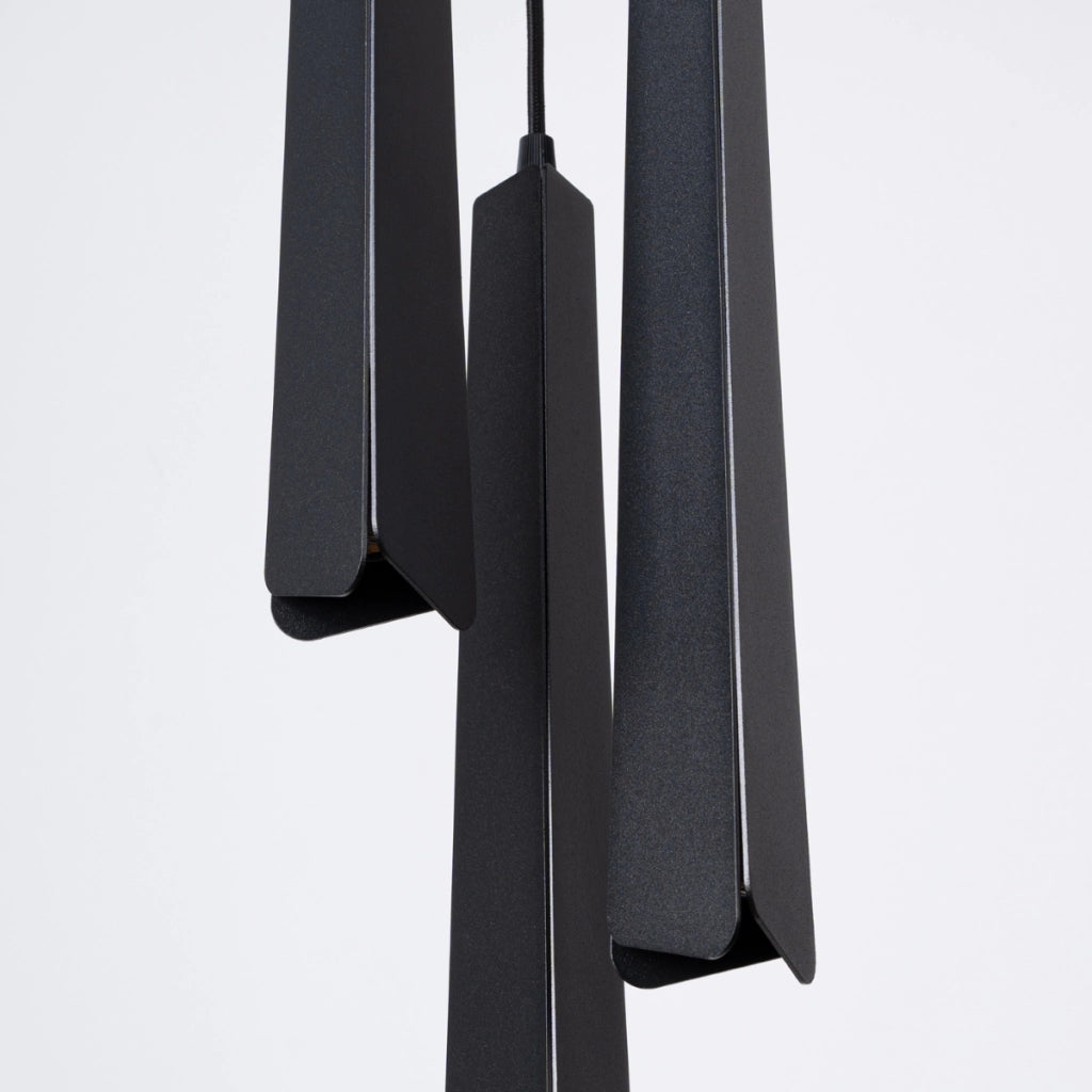 Lampada a sospensione PRYSM 3P nero