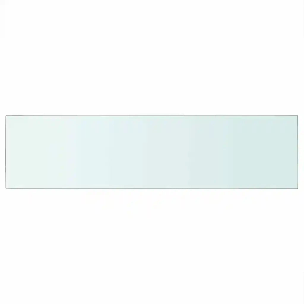 2 pz Mensole | Ripiano | Scaffale in Vetro Trasparente 100x25 cm