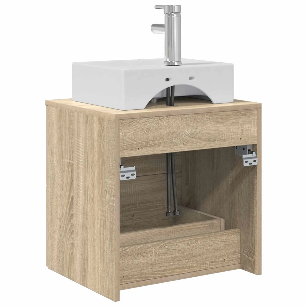 Mobile Lavabo da Parete Rovere Sonoma 49,5 x 41 x 62,5 cm