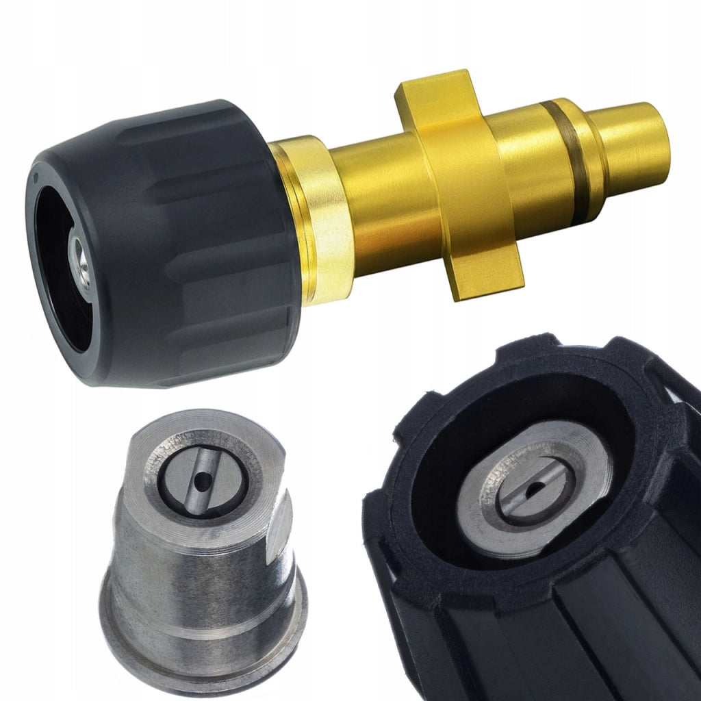 Lancia a Ugello Piatto di Ricambio compatibile con Idropulitrici Lavor e Alcuni Kärcher – Ottone e Acciaio Inox, 160 Bar