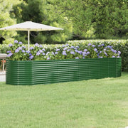 Letto Giardino Acciaio Zincato 396x100x68 cm Verde 319073