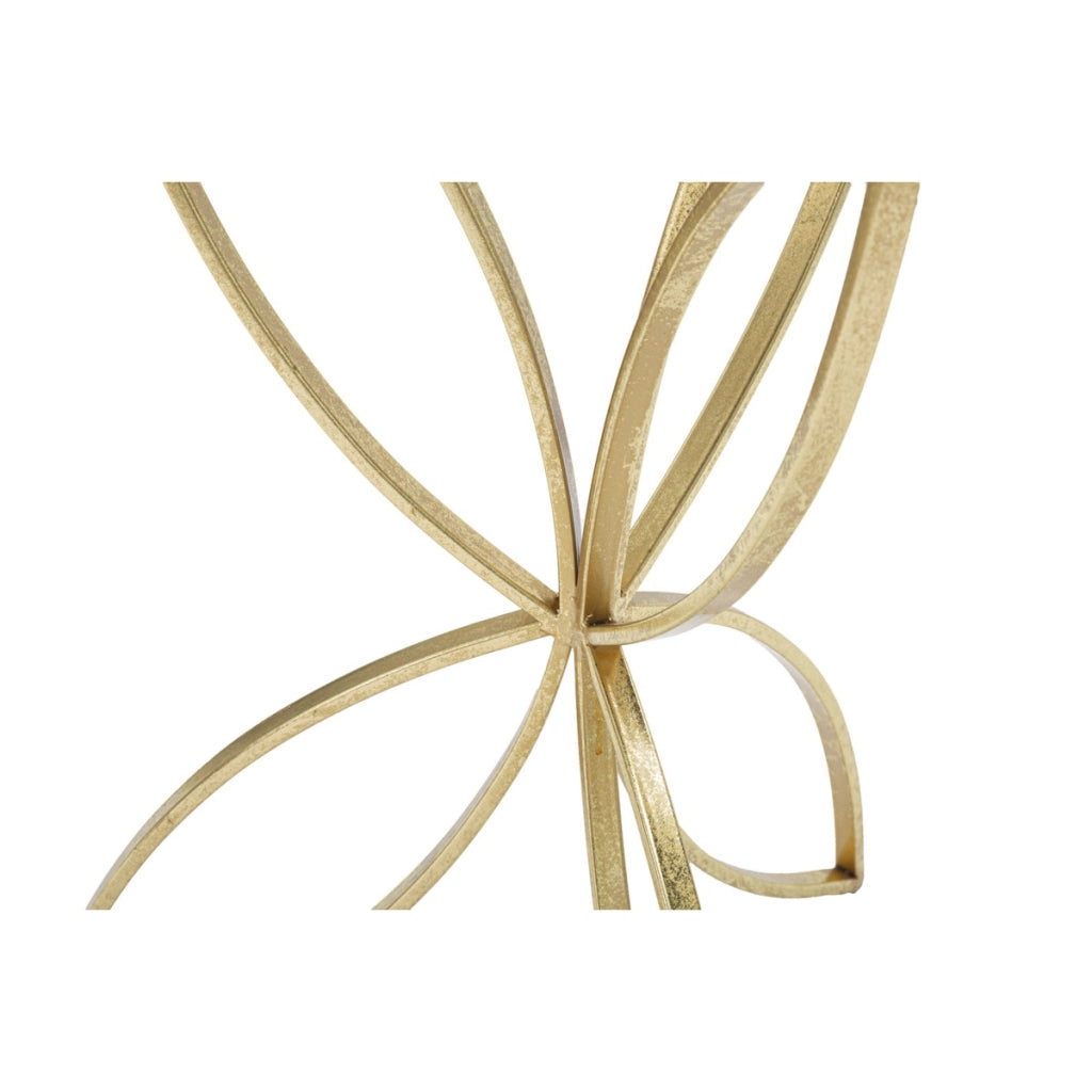 Tavolino VKH569, Oro, Metallo, 35x35x60 cm