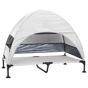 Letto per Cani Elevato Grigio Argento 127 x 81 x 108 cm CFW7610364