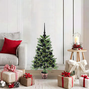 Albero di Natale con 150 LED con supporto Verde 90 cm PE 3396301