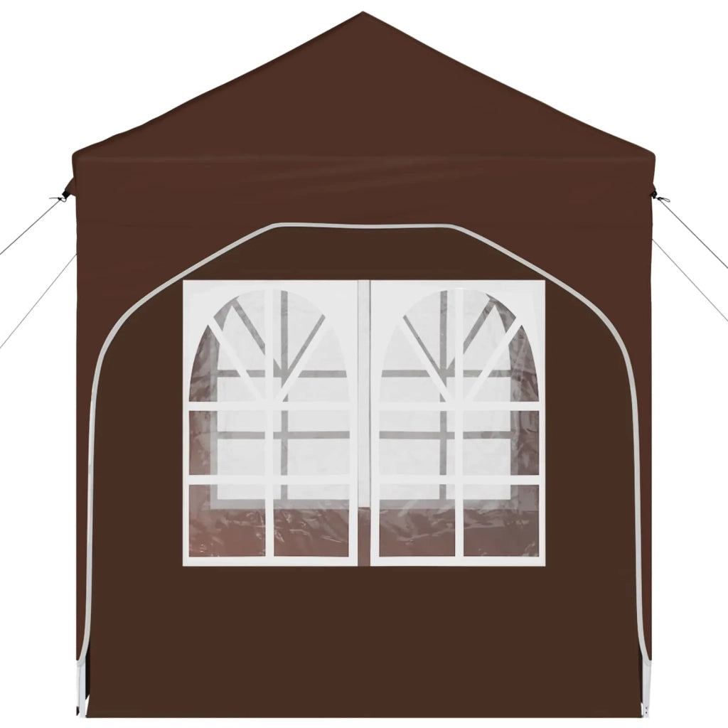 Tenda per feste a pop-up 192 x 192 x 245 cm Marrone